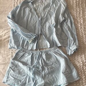 Women's Light Blue Summer Set